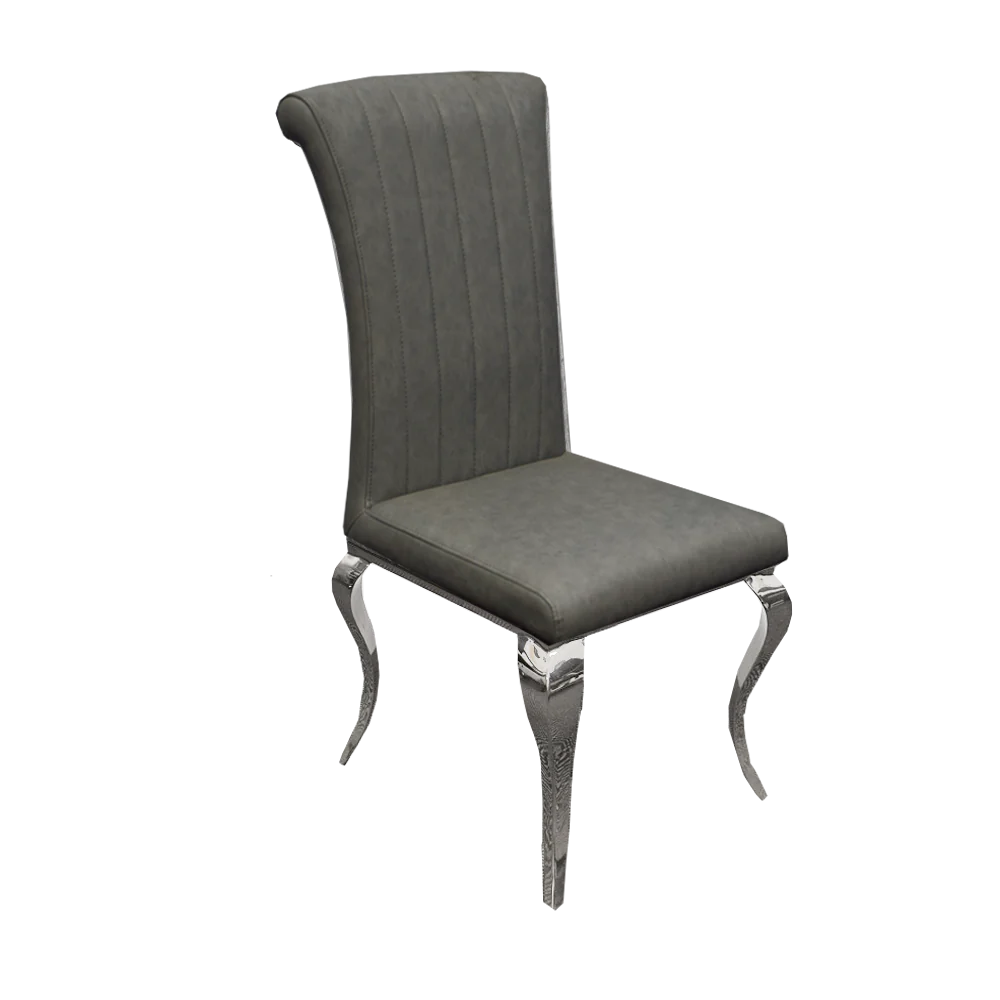 Nicole Dining Chair ALL COLOURS with Plain Back, Line & Cross Stitch