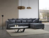 Gramercy Sofa – Steel Velvet