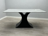 Caroline Grey Ceramic 160CM Fixed Table Top Dining Table