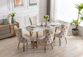 Sorrento 150cm Oval Ceramic Dining Table White & Gold