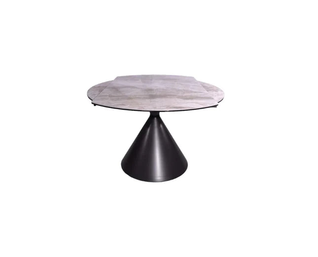 Alonso Gloss Ceramic Extending Dining Table Grey