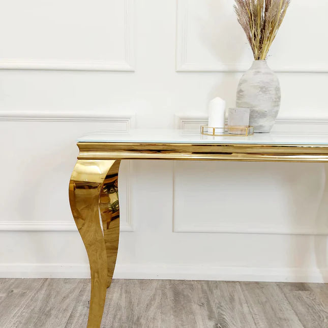 Louis gold Console table