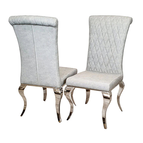 Nicole Dining Chair ALL COLOURS with Plain Back, Line & Cross Stitch