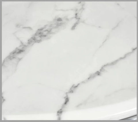 Louis round marble dining table 130cm diameter with Chrome metal frame
