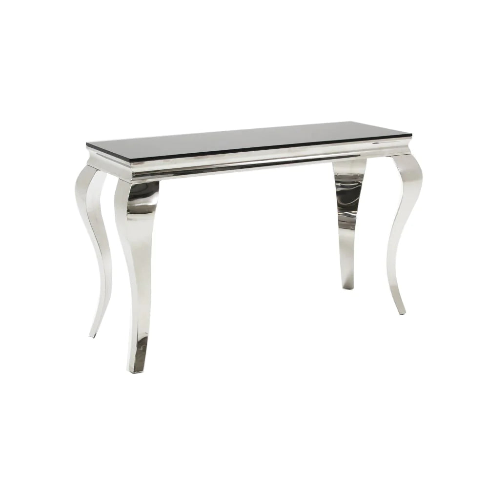 Louis Chrome Console Table