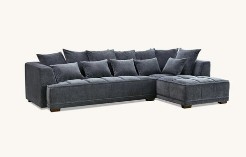 Gramercy Sofa – Steel Velvet