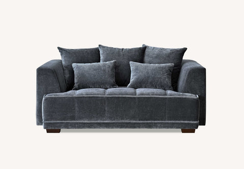 Gramercy Sofa – Steel Velvet