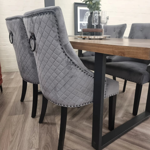Bentley Dining Chair with Black Legs