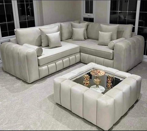 Chicago Cream Corner Sofa