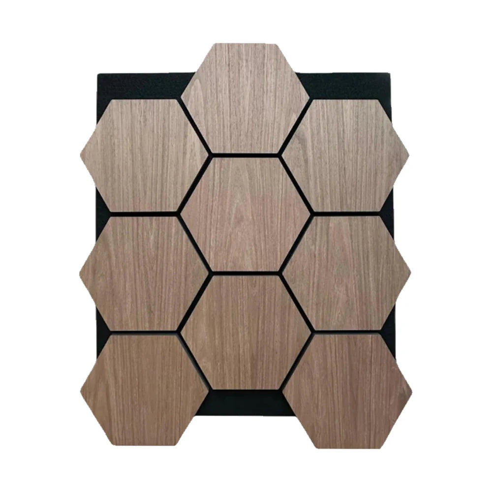 Hexagon Wood Acoustic Wall Panels