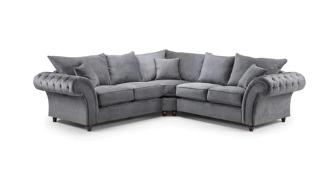 Windsor Corner Sofa in grey Fabric