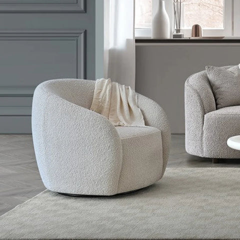 Nolita Bouclé Teddy 3-Seater Sofa & Accent Chair