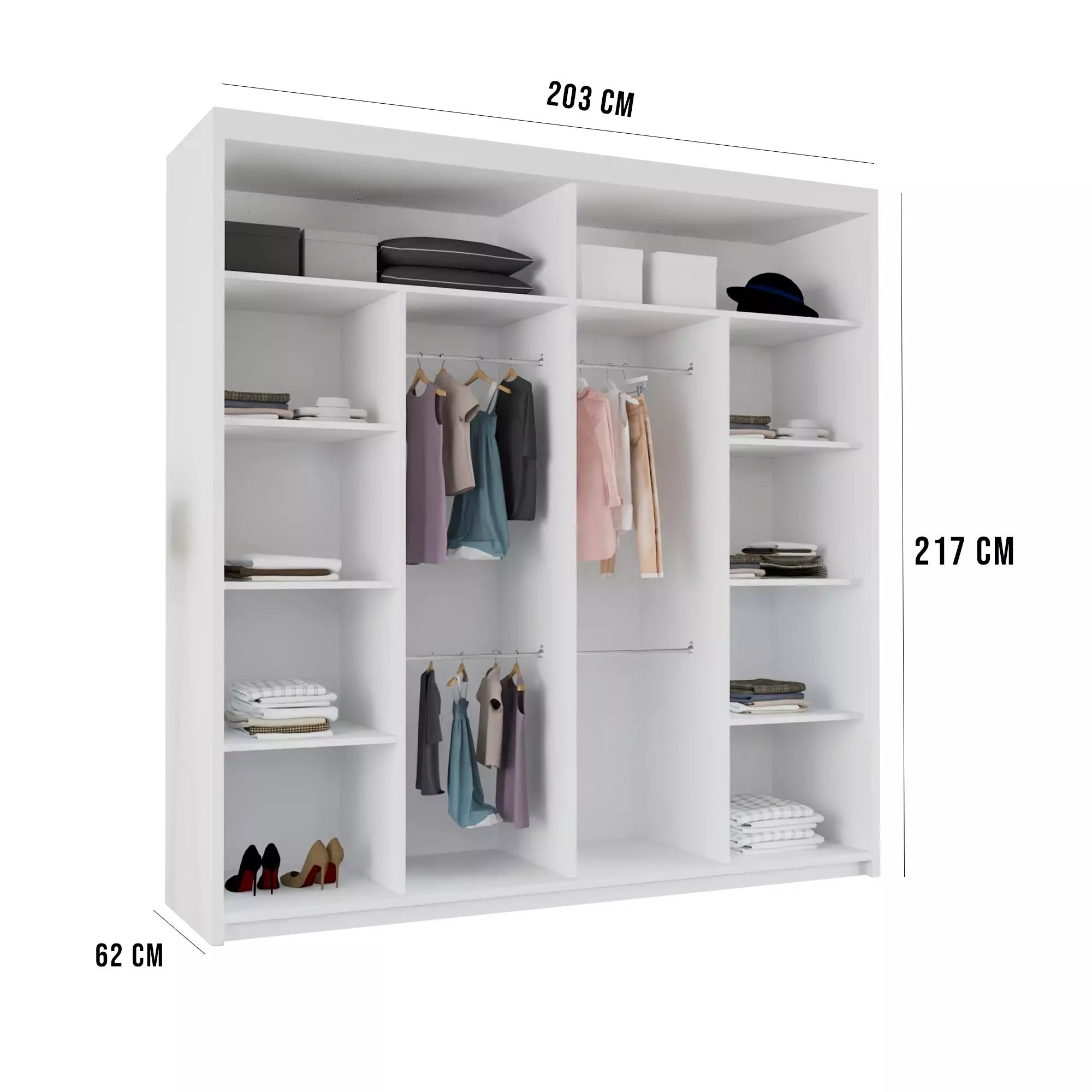 2 door sliding wardrobe