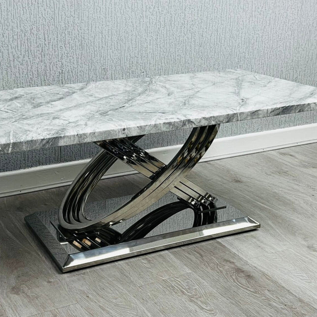 Elina grey marble coffee table