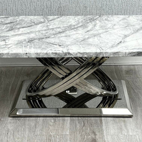 Elina grey marble coffee table