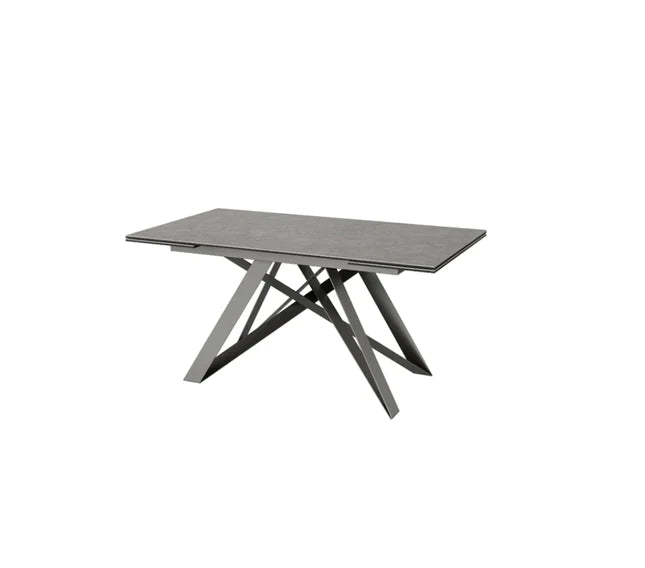 Visage Ceramic Extending Dining Table Grey