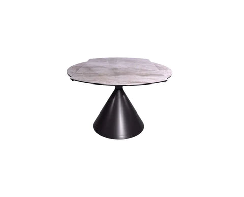 Alonso Gloss Ceramic Extending Dining Table Grey