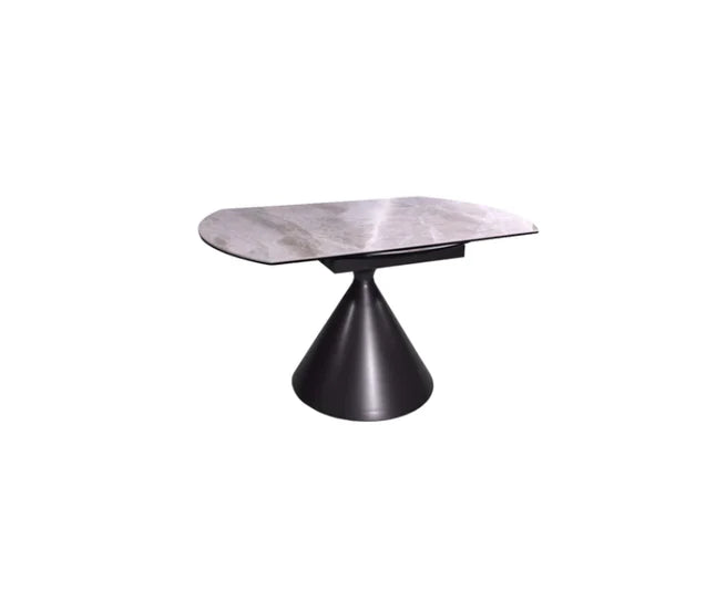 Alonso Gloss Ceramic Extending Dining Table Grey