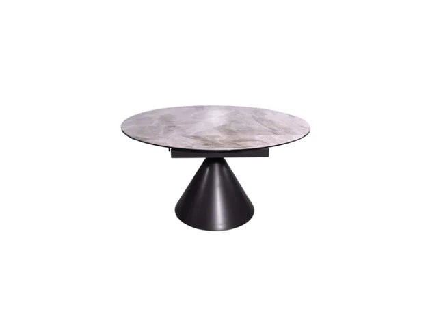 Alonso Gloss Ceramic Extending Dining Table Grey