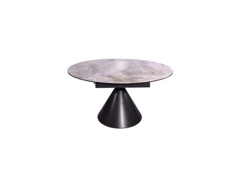 Alonso Gloss Ceramic Extending Dining Table Grey